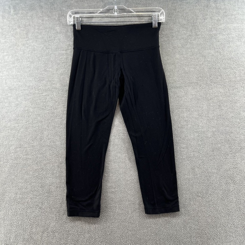 Lululemon Womens Size 4 Capri Crop Spandex Stretch Athletic Gym Leggings
